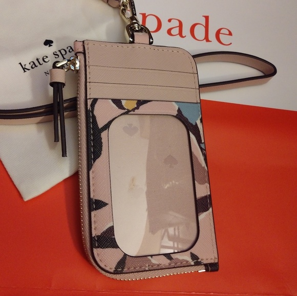 Cameron Paper Rose Card Case Lanyard - Picture 5 of 8